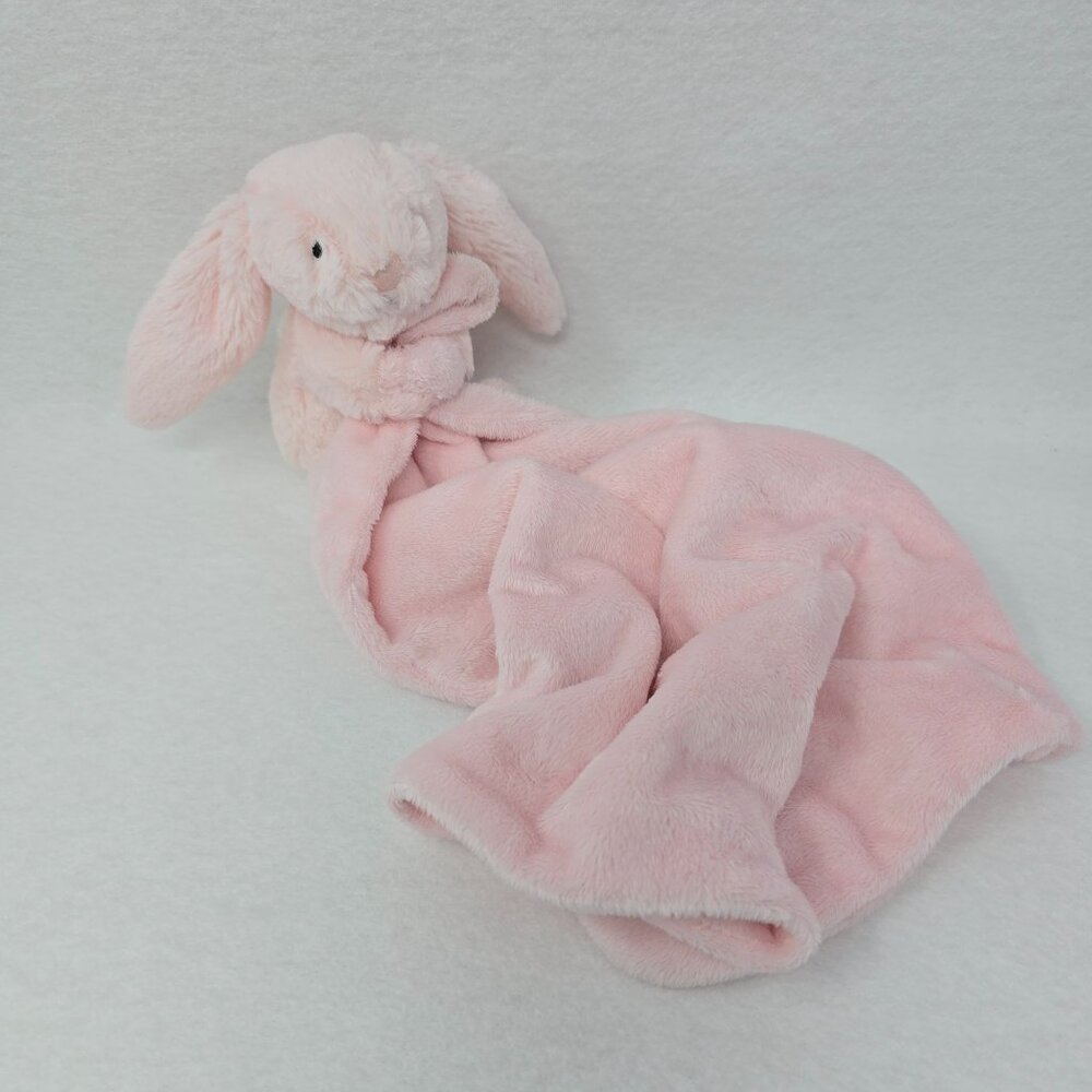 Jellycat Pink Bashful Bunny Soother Lovey Security Blanket Soft Plush Baby Toy - Picture 2 of 12